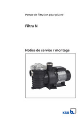 KSB Filtra N Notice De Service