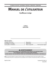 Cub Cadet 31AS2S5D710 Manuel De L'utilisateur