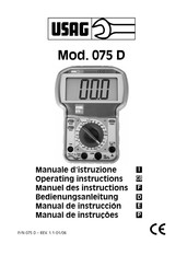 USAG 075 D Manuel D'instructions