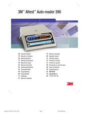 3M Attest Auto-reader 390 Manuel De L'utilisateur