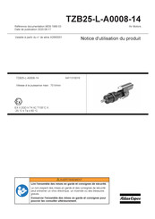 Atlas Copco TZB25-L-A0008-14 Notice D'utilisation Du Produit