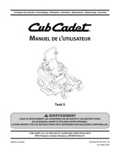 Cub Cadet Tank S Manuel De L'utilisateur