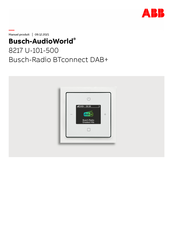 ABB Busch-AudioWorld 8217 U-101-500 Manuel Produit
