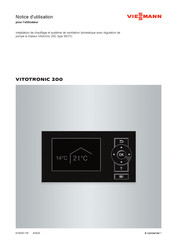 Viessmann VITOTRONIC 200 Notice D'utilisation