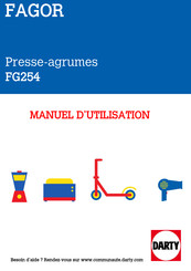 Fagor FG254 Manuel D'instructions