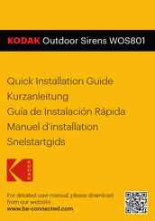 Kodak WOS801 Manuel D'installation