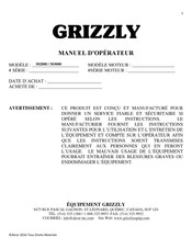 Grizzly 503000 Manuel D'opérateur