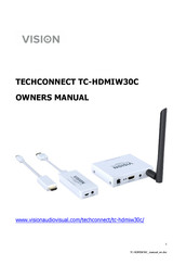 Vision TECHCONNECT TC-HDMIW30C Guide De L'utilisateur