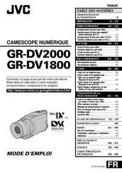JVC GR-DV1800 Mode D'emploi