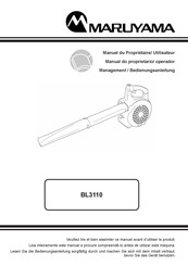 Maruyama BL3110 Manuel Du Propriétaire/Utilisateur