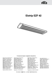Frico ELZTRIP EZF42 Mode D'emploi Et Instructions De Montage
