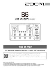 Zoom B6 Guide De Prise En Main