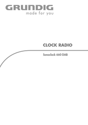 Grundig Sonoclock 660 DAB Manuel