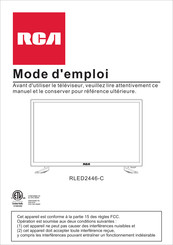 RCA RLED2446-C Mode D'emploi