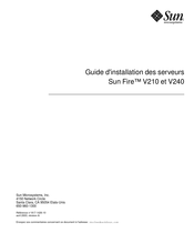 Sun Microsystems Sun Fire V240 Guide D'installation