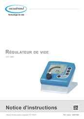 vacuubrand CVC 3000 Notice D'instructions