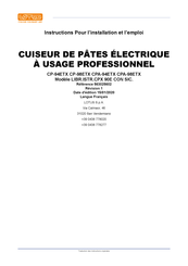 Lotus CPA-98ETX Instructions Pour L'installation Et L'emploi