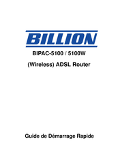Billion BIPAC-5100W Guide De Démarrage Rapide