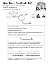 KUMA Bear Blaze Fire Bowl 24 Mode D'emploi