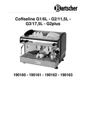 Bartscher Coffeeline G2/11,5L Manuel D'utilisation Original
