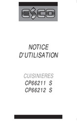 Esco CP66211 S Notice D'utilisation