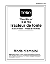 Toro 71208 Mode D'emploi