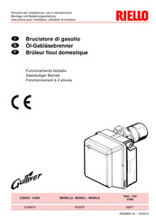 Riello Gulliver RG5DF 1/220-230/50-60 Instructions Pour Installation, Utilisation Et Entretien