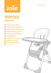Joie mimzy Manuel D'instructions