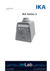 IKA Vortex 2 Mode D'emploi