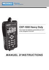 Midtronics EXP-1000 Heavy Duty Manuel D'instructions