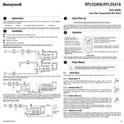 Honeywell RPLS540A Guide De L'utilisateur