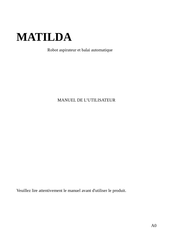 Anova MATILDA Manuel De L'utilisateur