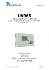 Technische Alternative UVR65 Mode D'emploi