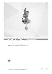 Endress+Hauser OPTIWAVE-M 7400 Supplément Au Manuel