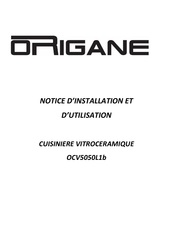 Origane OCV5050L1b Notice D'installation Et D'utilisation