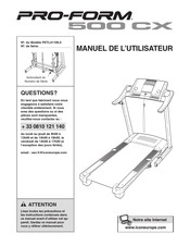 ICON Health & Fitness PRO-RORM 500 CX Manuel De L'utilisateur