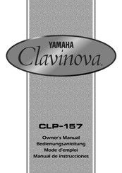 Yamaha Clavinova CLP-157 Mode D'emploi