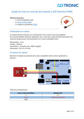 Go Tronic ST058 Guide De Mise En Marche