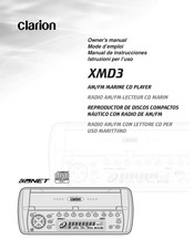 Clarion XMD3 Mode D'emploi