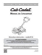 Cub Cadet RT 45 Manuel De L'utilisateur