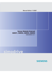Siemens SIMODRIVE SME93 Manuel