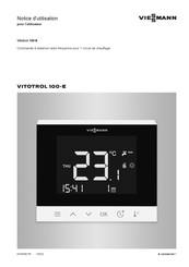 Viessmann Vitotrol 100-E Notice D'utilisation