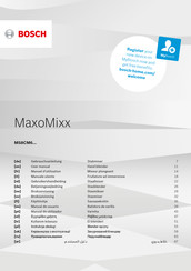 Bosch MaxoMixx MS8CM6120 Manuel D'utilisation