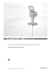 KROHNE OPTIFLEX 4300 C Supplément Au Manuel