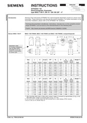 Siemens SITRANS F M MAG 1100 F/6000I Instructions