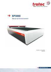 Trotec SP3000 Manuel De Fonctionnement