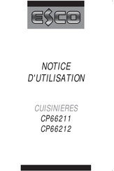 Esco CP66211 Notice D'utilisation