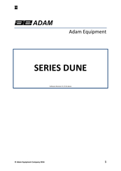 Adam Equipment DUNE Série Mode D'emploi