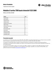 Allen-Bradley EtherNet/IP FLEX 5000 Notice D'installation