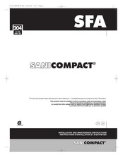 SFA Sanicompact Instructions D'installation Et D'entretien